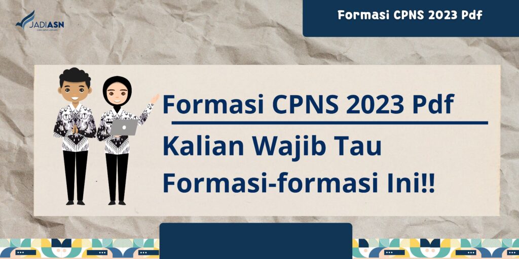 Formasi CPNS 2023 Pdf