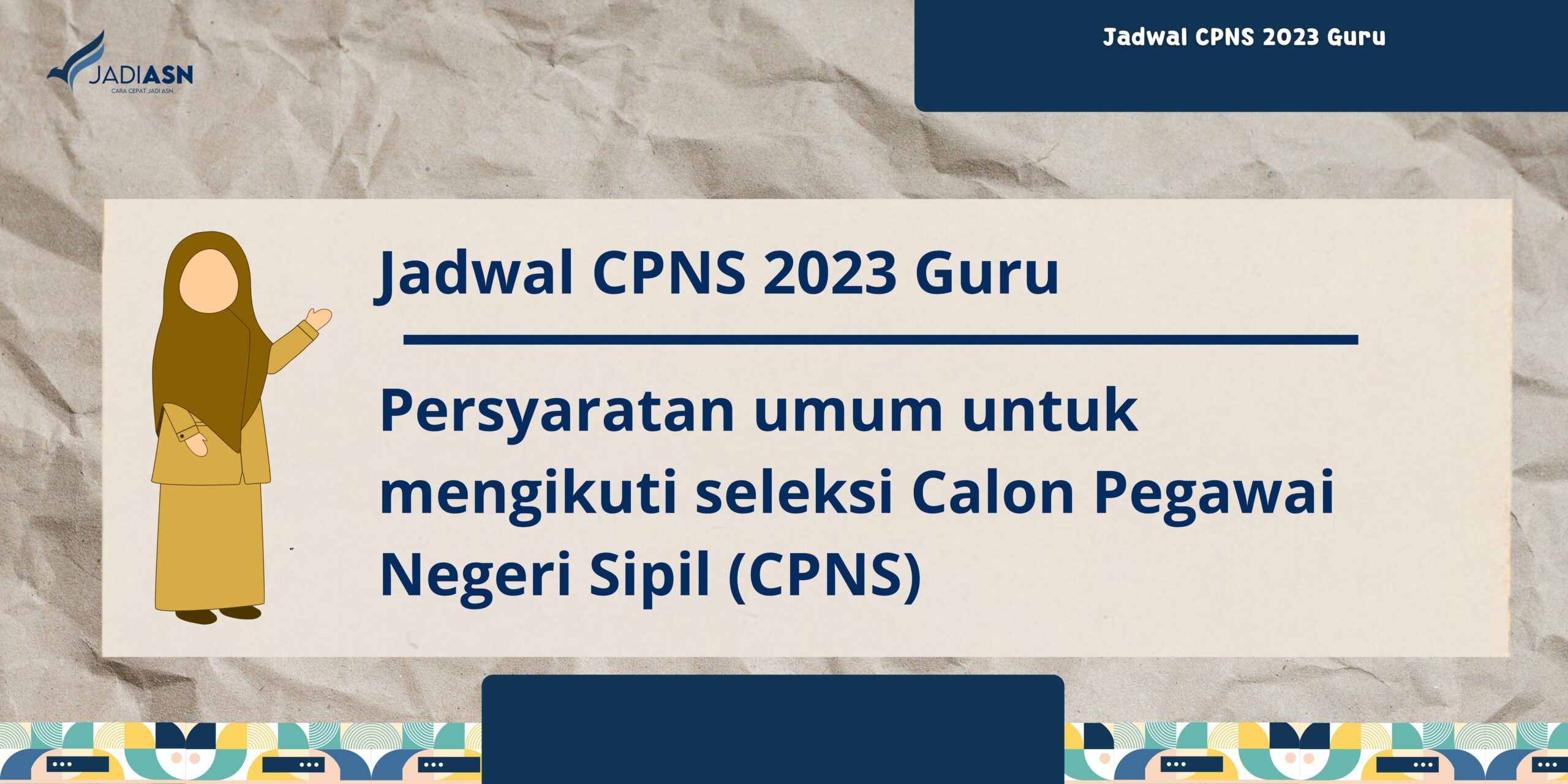 Jadwal CPNS 2023 Guru Serta Formasi Penting Lainya