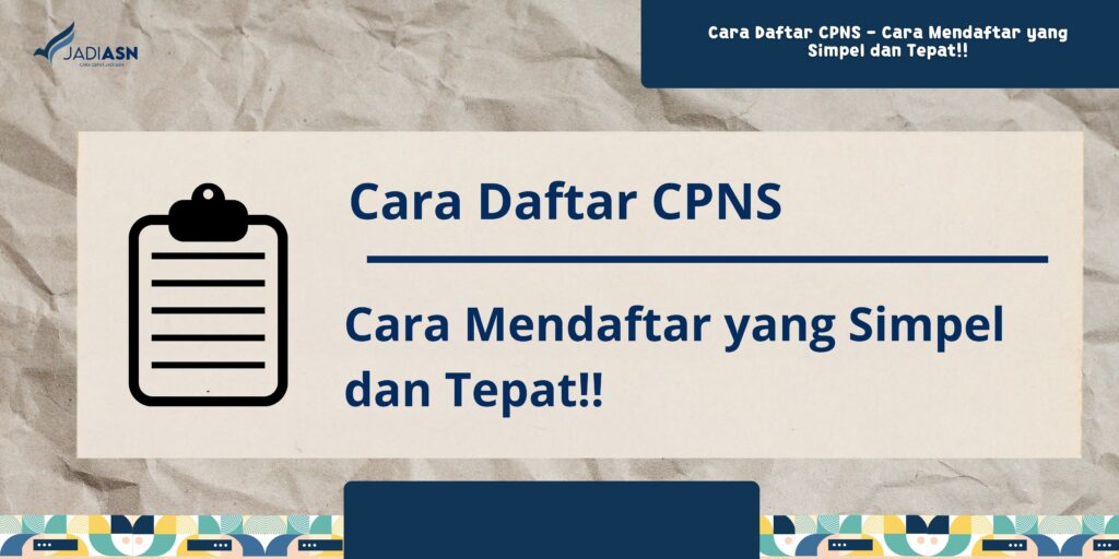 Cara Daftar CPNS