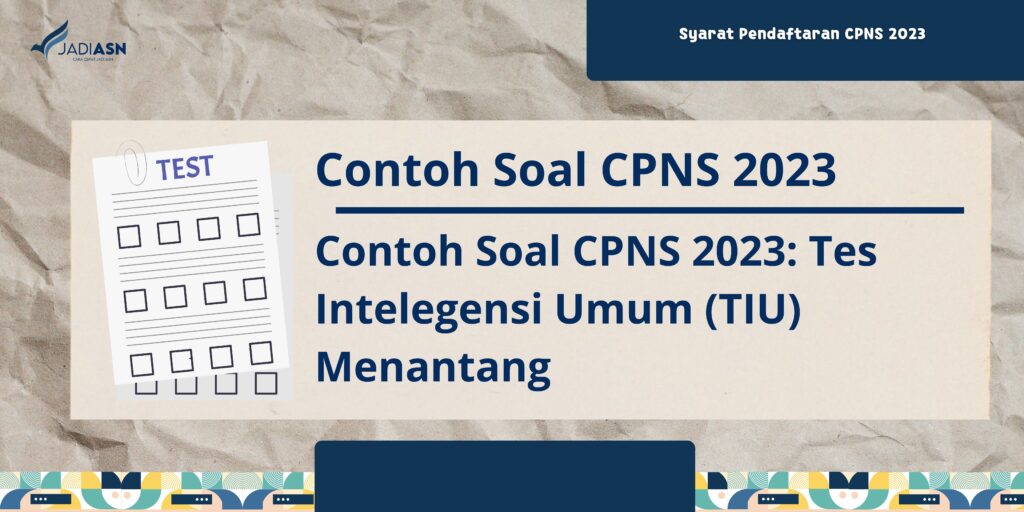 Contoh Soal CPNS 2023