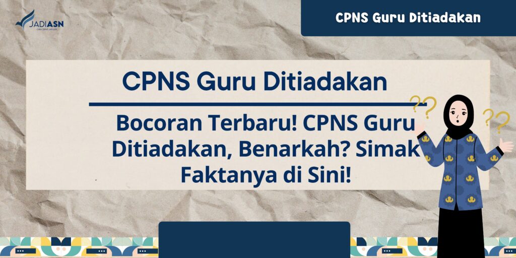 CPNS Guru Ditiadakan