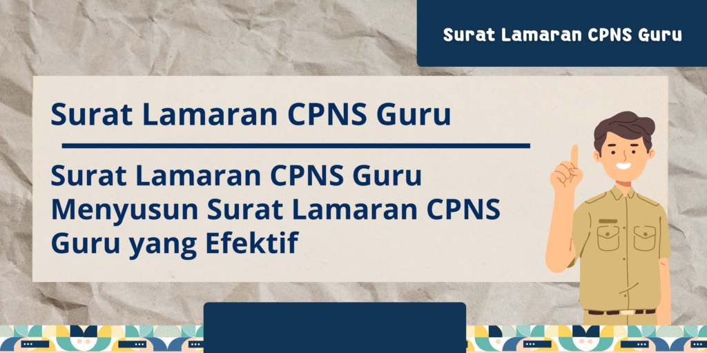 surat lamaran cpns guru