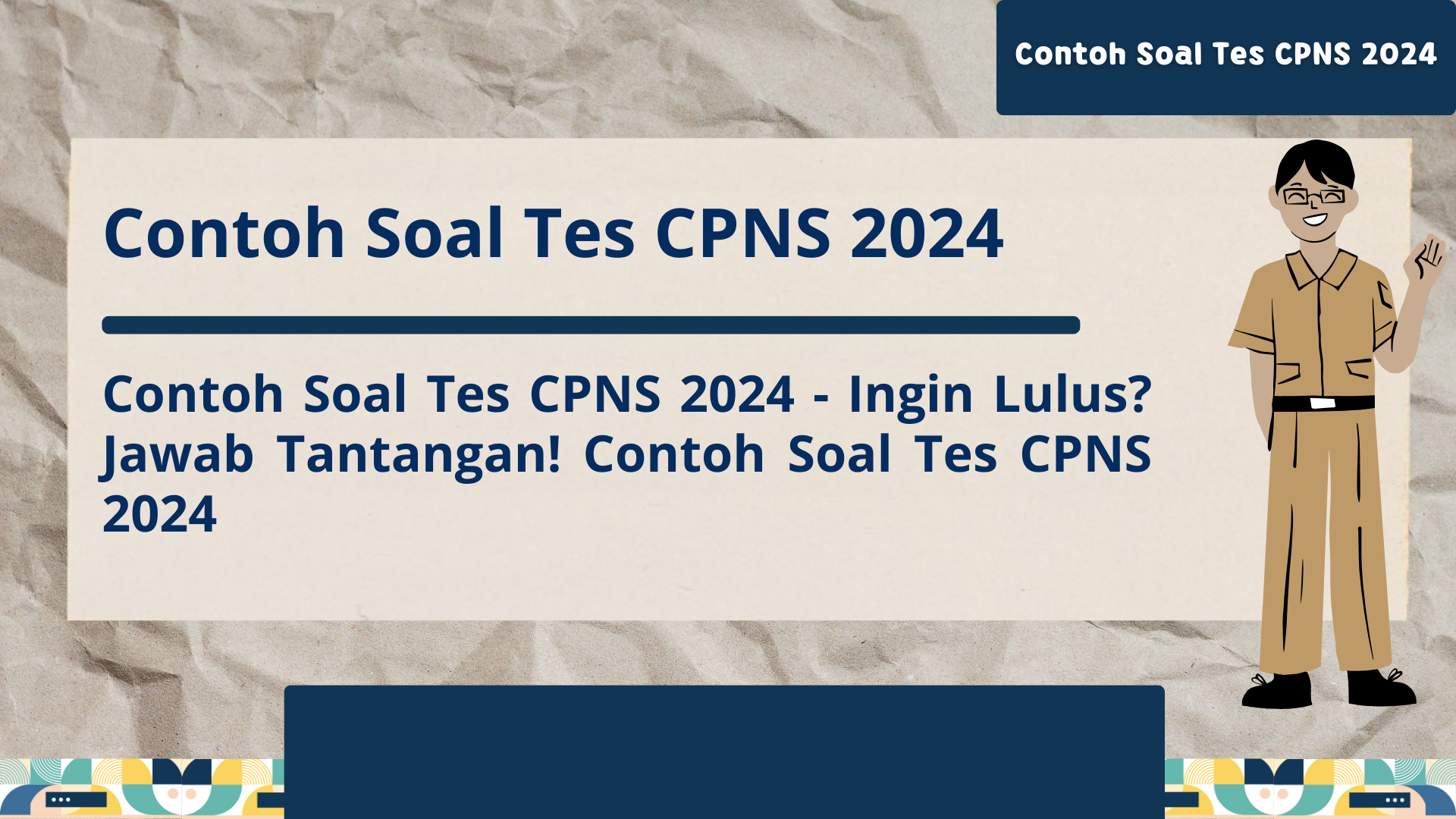 Contoh Soal Tes CPNS 2024 - Ingin Lulus? Jawab Tantangan! Cont