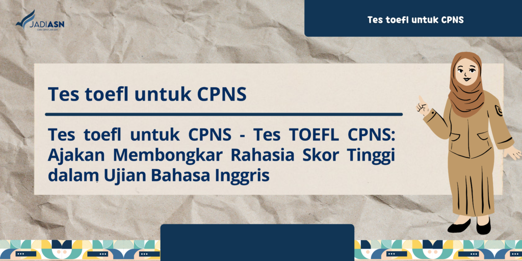 Tes toefl untuk CPNS