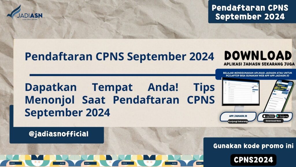 Pendaftaran CPNS September 2024