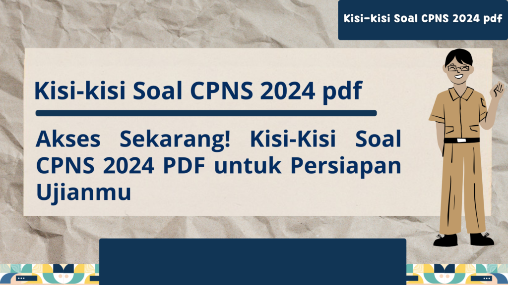 kisi-kisi soal CPNS pdf