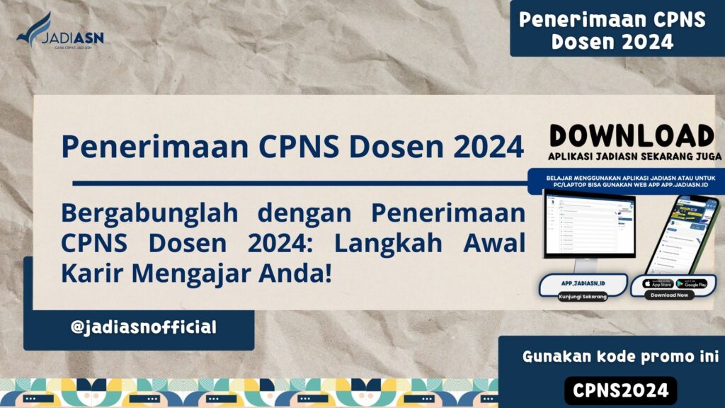 Penerimaan CPNS Dosen 2024