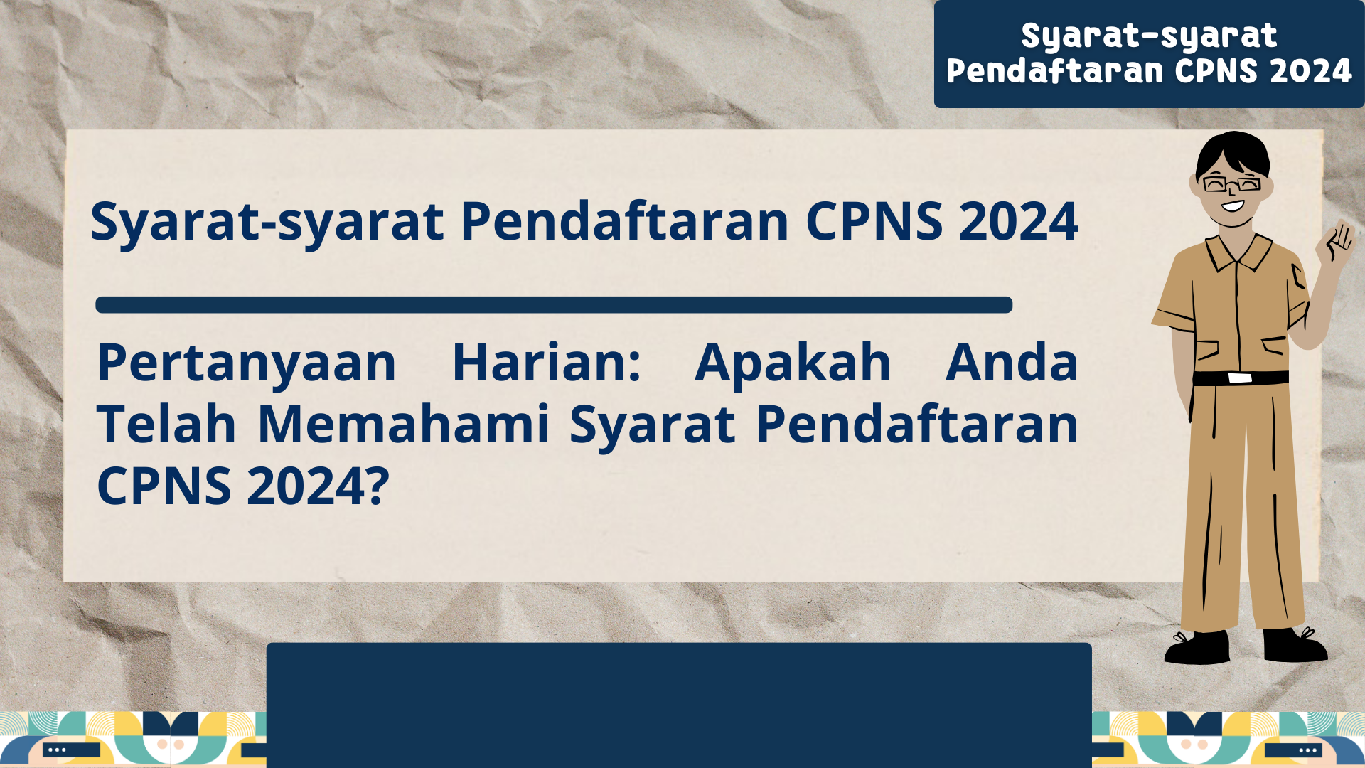 Syaratsyarat Pendaftaran CPNS 2024 Pertanyaan Harian