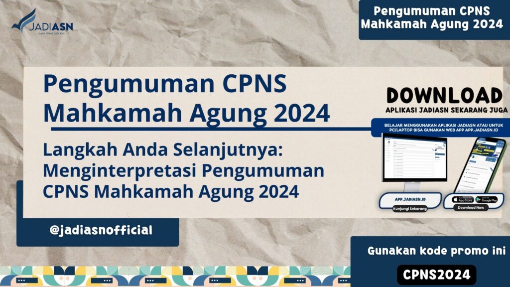 Pengumuman CPNS Mahkamah Agung 2024