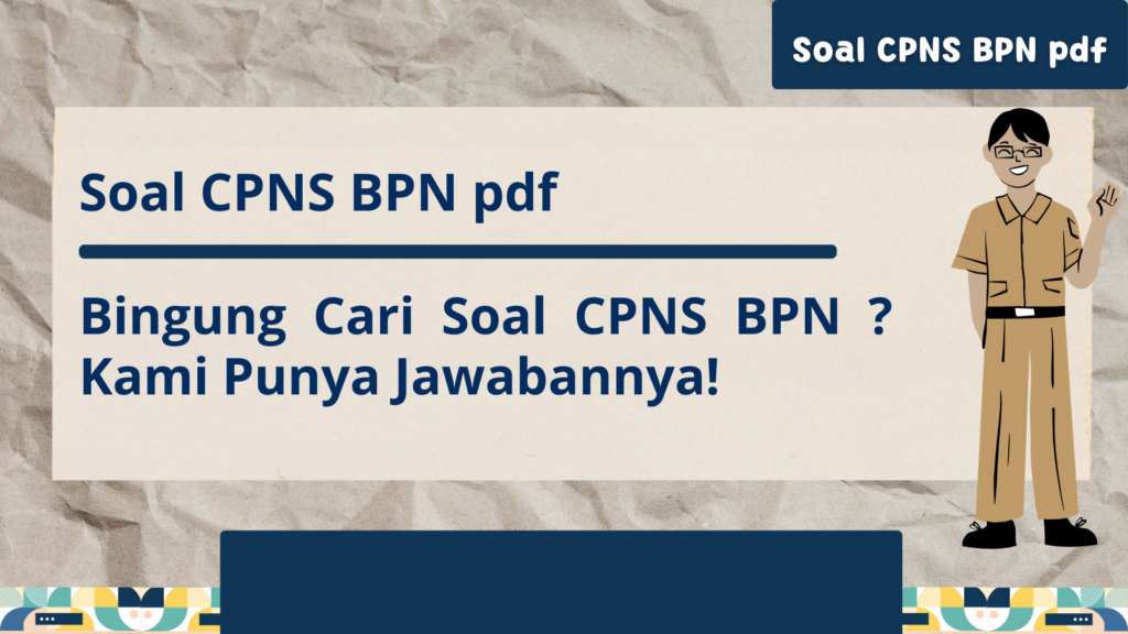 Soal CPNS BPN pdf