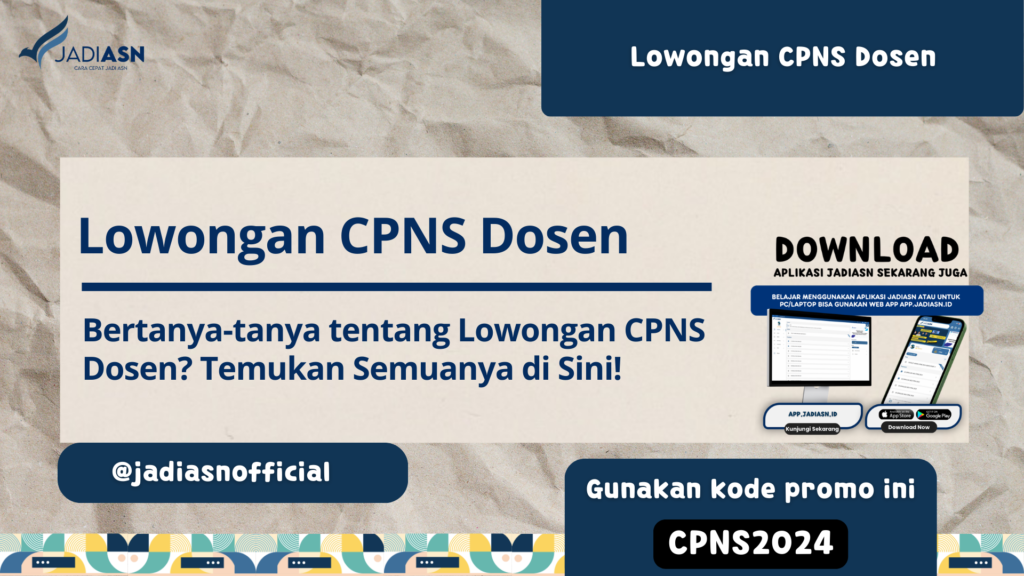 Lowongan CPNS Dosen