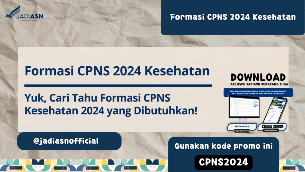 Formasi CPNS 2024 Kesehatan Yuk, Cari Tahu Formasi CPNS