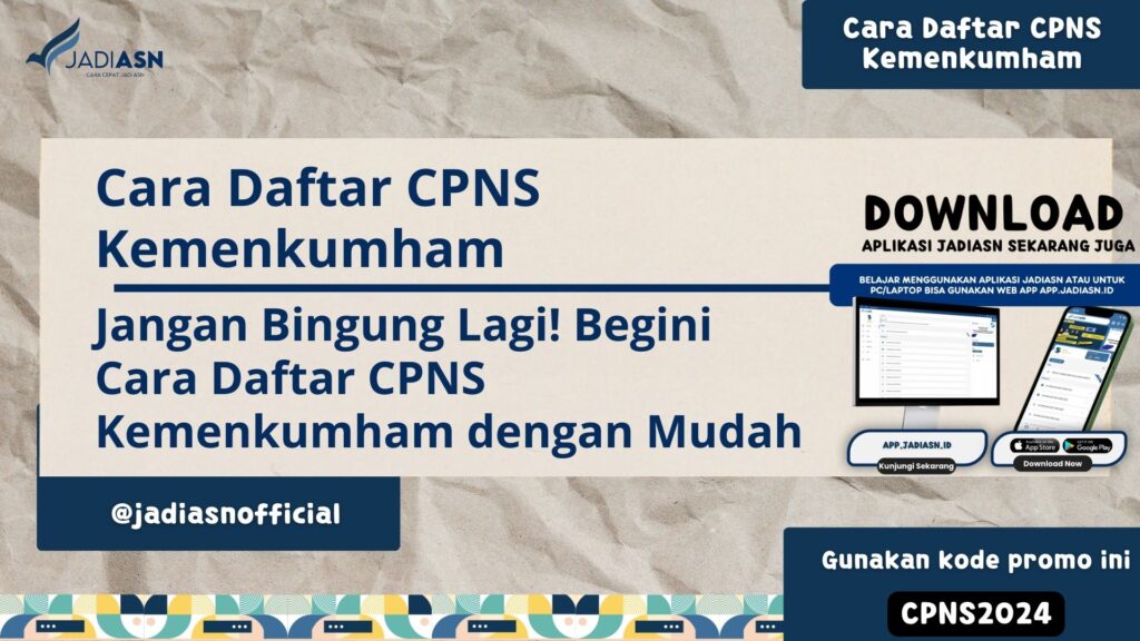 Cara Daftar CPNS Kemenkumham