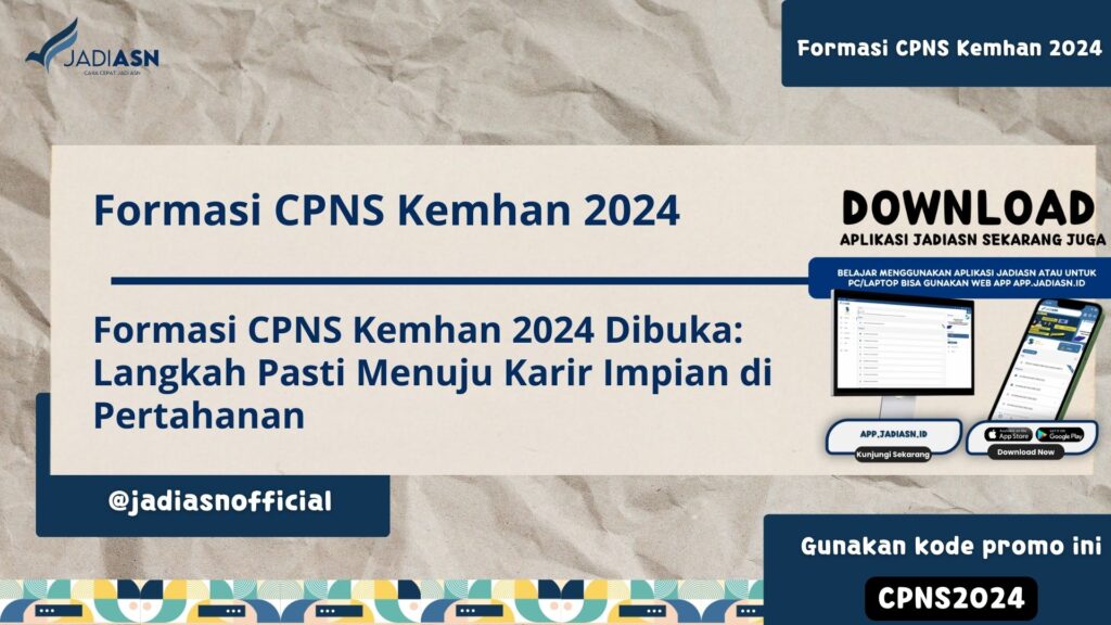 Formasi CPNS Kemhan 2024