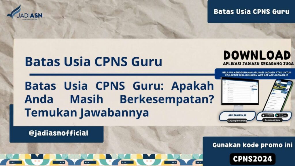 Batas Usia CPNS Guru