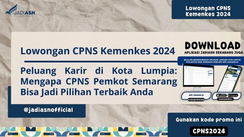 Lowongan CPNS Kemenkes 2024