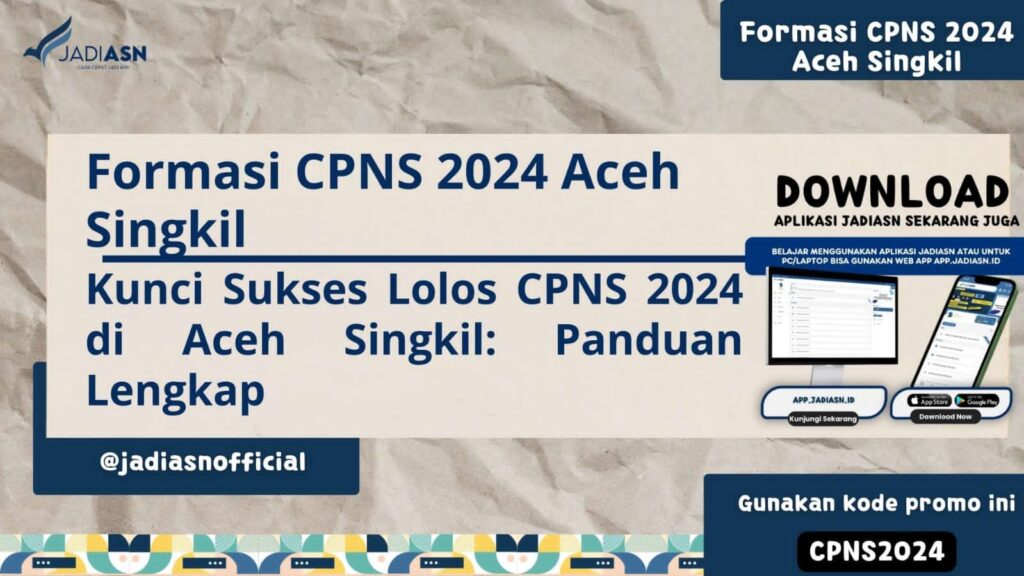 Formasi CPNS 2024 Aceh Singkil