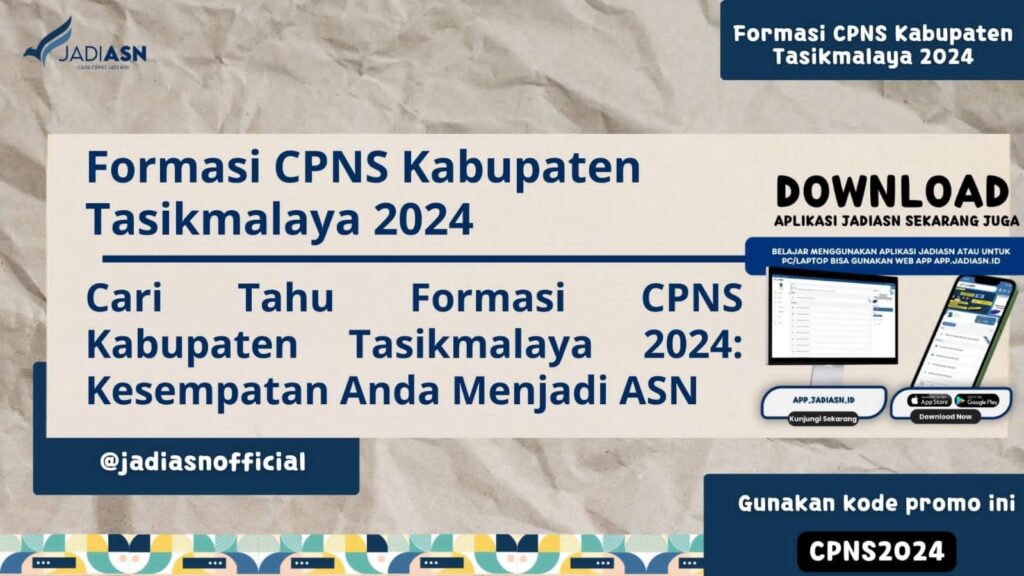 Formasi CPNS Kabupaten Tasikmalaya 2024