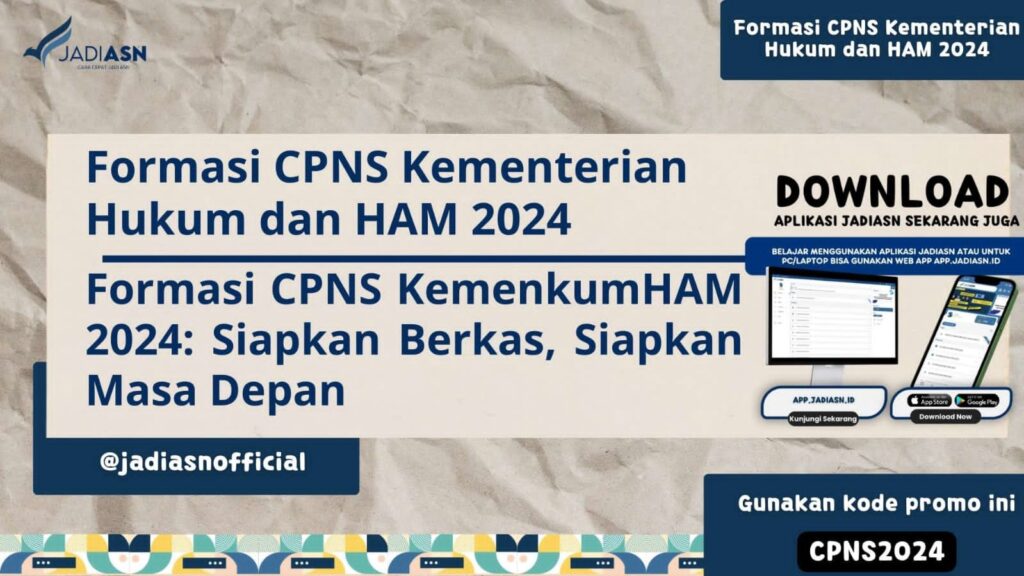 Formasi CPNS Kementerian Hukum dan HAM 2024 ­ Formasi