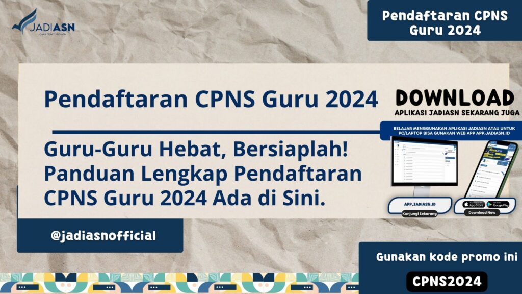 Pendaftaran CPNS Guru 2024