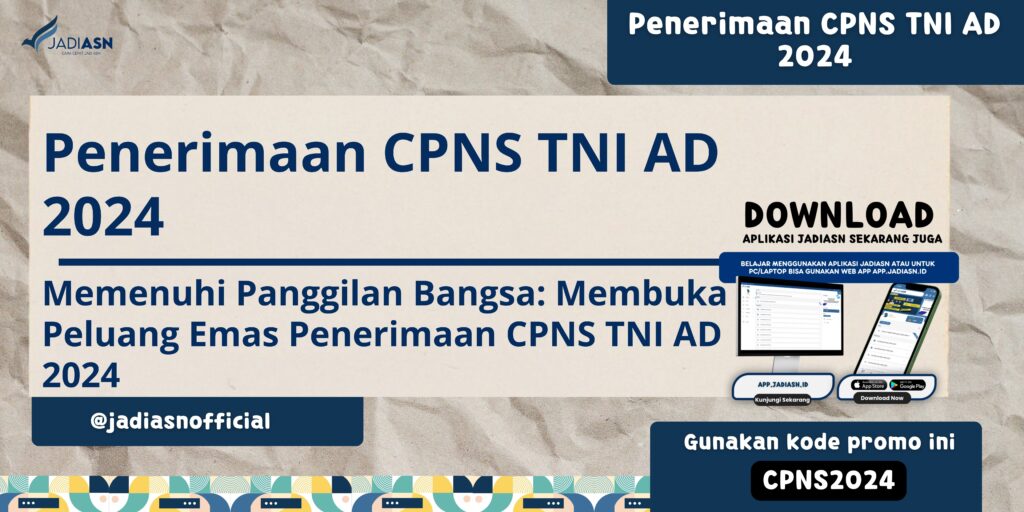 Penerimaan CPNS TNI AD 2024