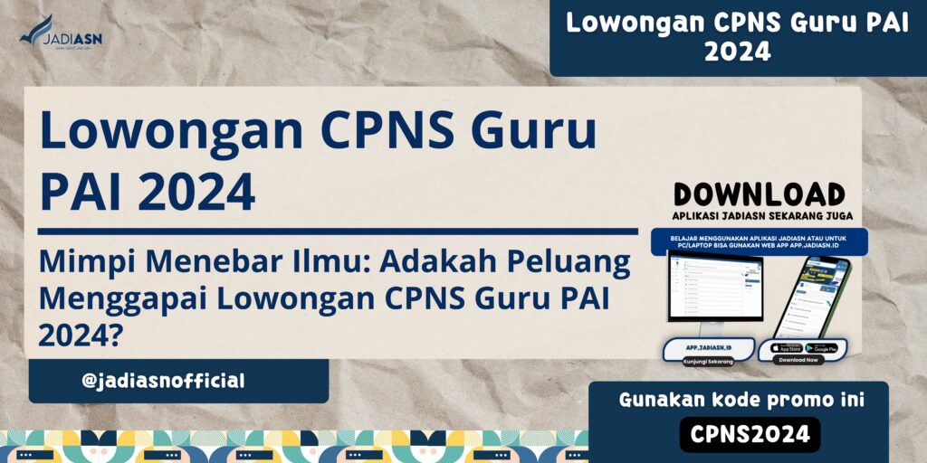 Lowongan CPNS Guru PAI 2024