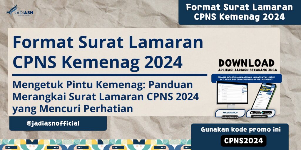 Format Surat Lamaran CPNS Kemenag 2024