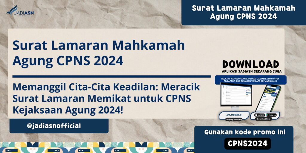 Surat Lamaran Mahkamah Agung CPNS 2024