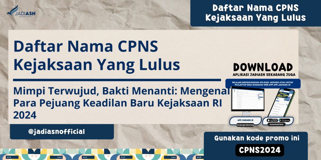 Daftar Nama CPNS Kejaksaan Yang Lulus