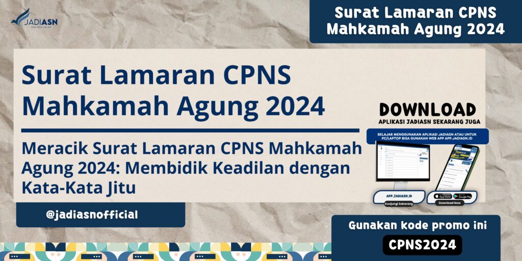 Surat Lamaran CPNS Mahkamah Agung 2024