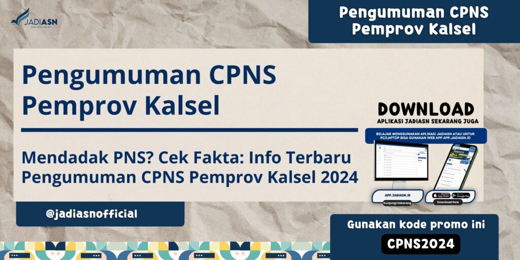 Pengumuman CPNS Pemprov Kalsel