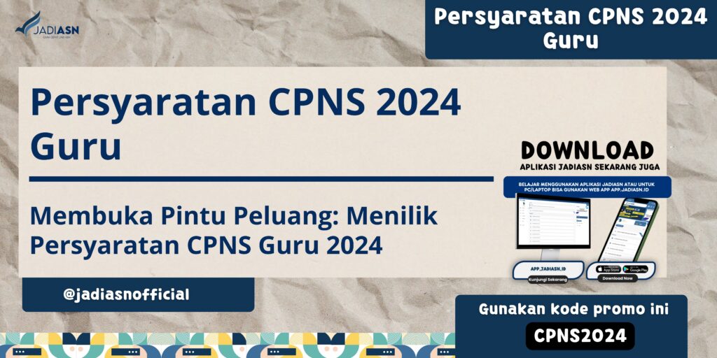 persyaratan cpns 2024 guru