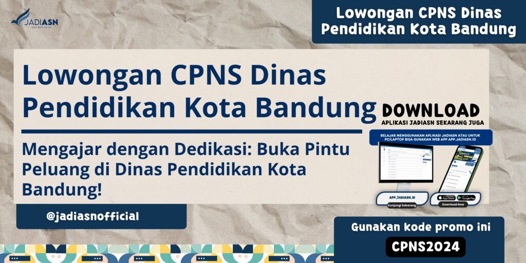 Lowongan CPNS Dinas Pendidikan Kota Bandung