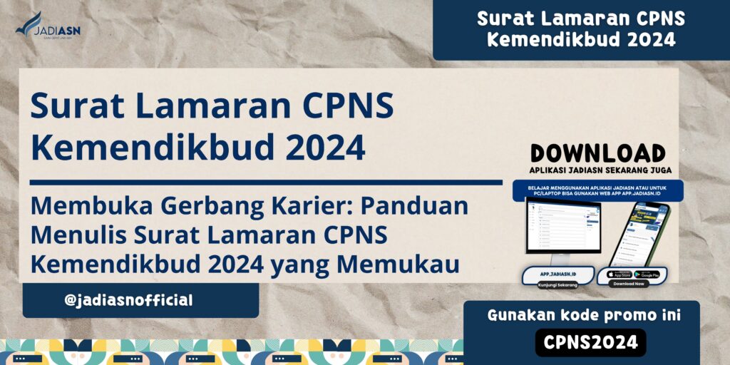 Surat Lamaran CPNS Kemendikbud 2024