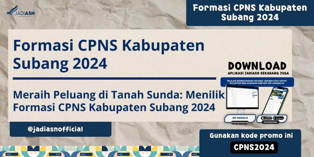 Formasi CPNS Kabupaten Subang 2024