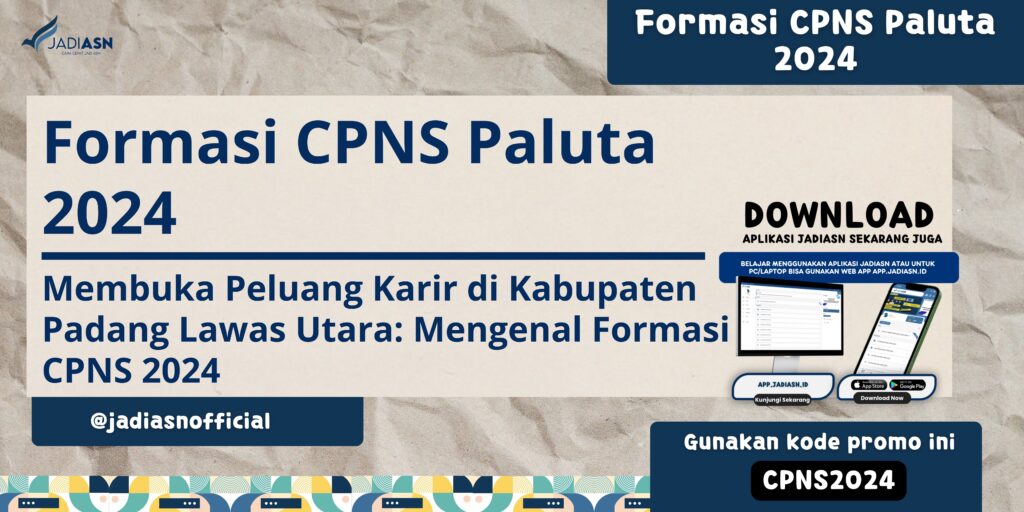 Formasi CPNS Paluta 2024