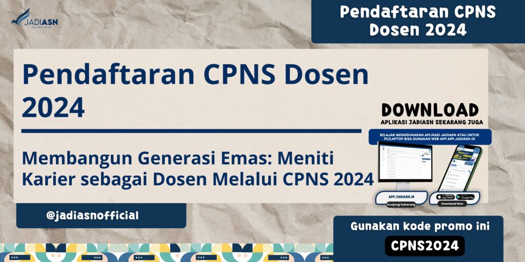 Pendaftaran CPNS Dosen 2024