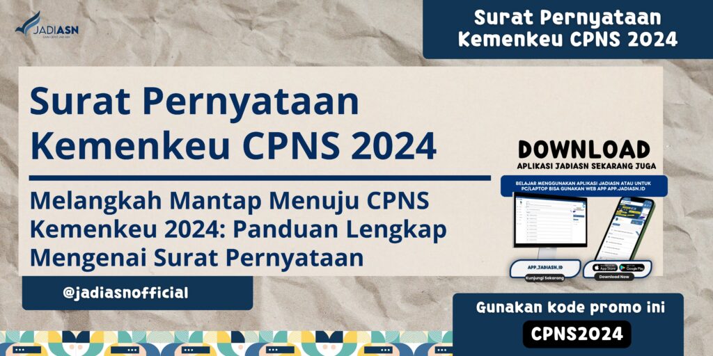 Surat Pernyataan Kemenkeu CPNS 2024