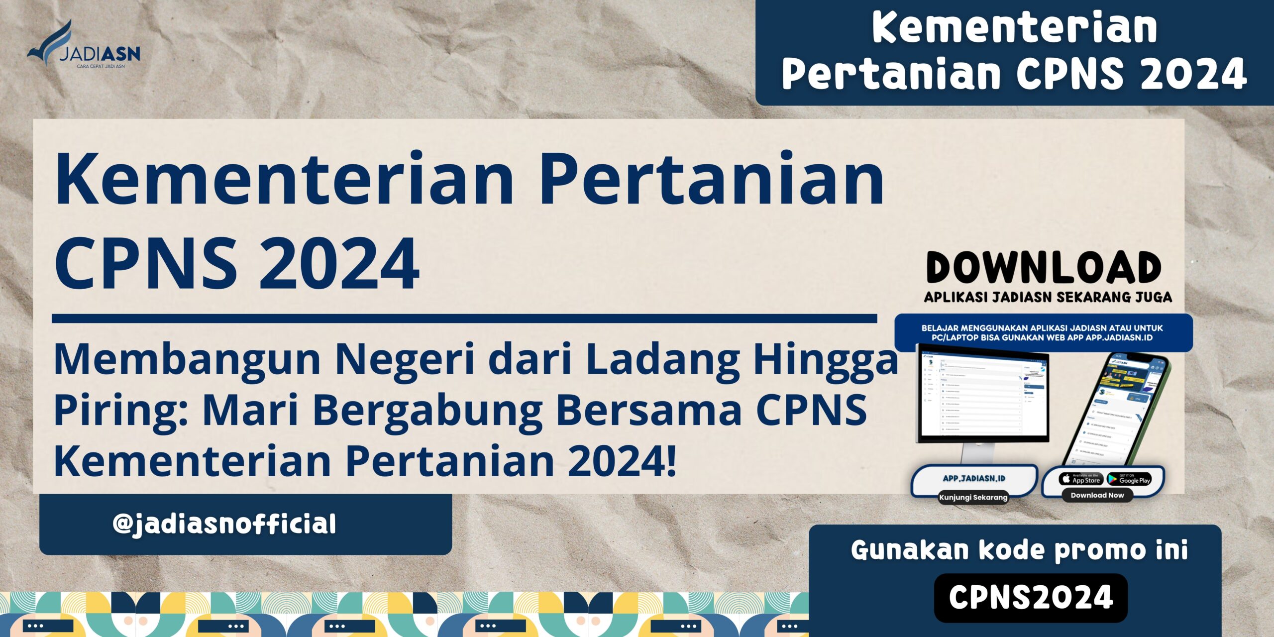 Kementerian Pertanian CPNS 2024 Membangun Negeri dari Ladang Hingga