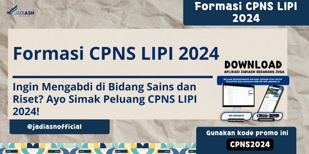 Formasi CPNS LIPI 2024