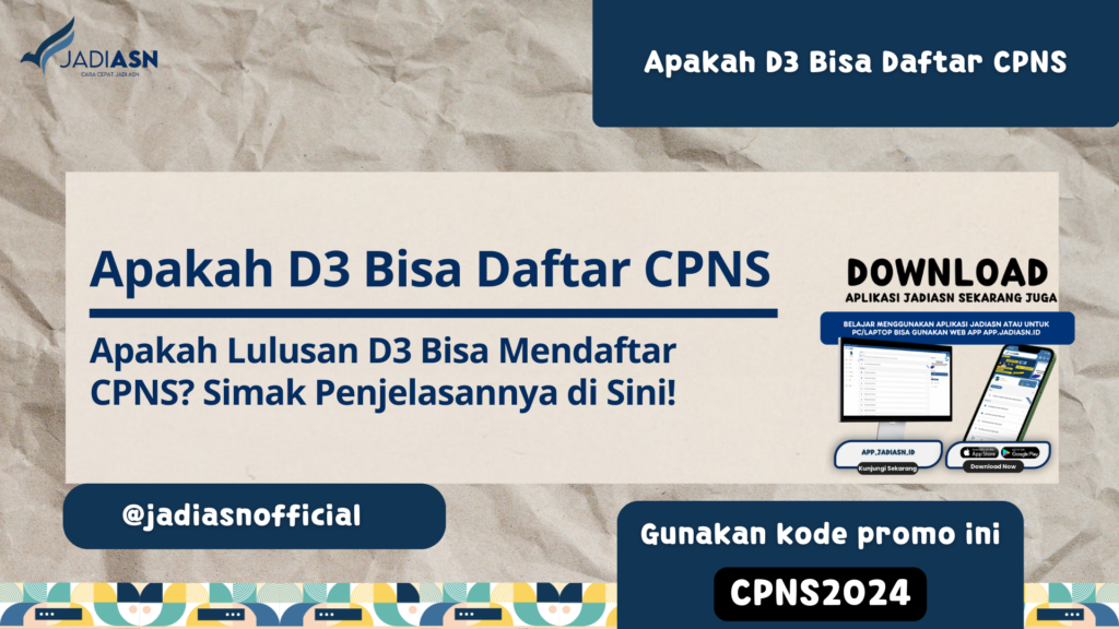 Apakah D3 Bisa Daftar CPNS