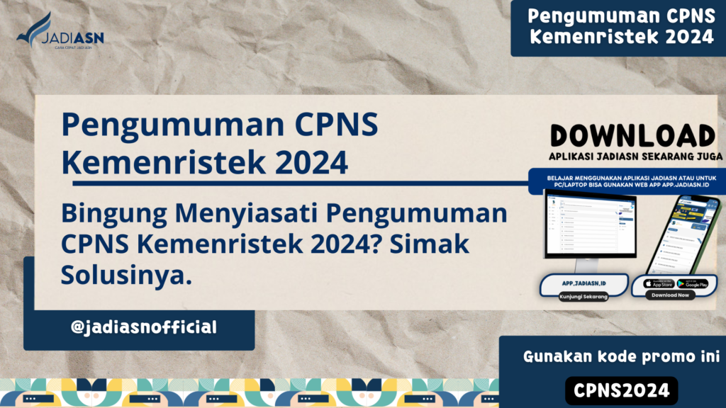 Pengumuman CPNS Kemenristek 2024