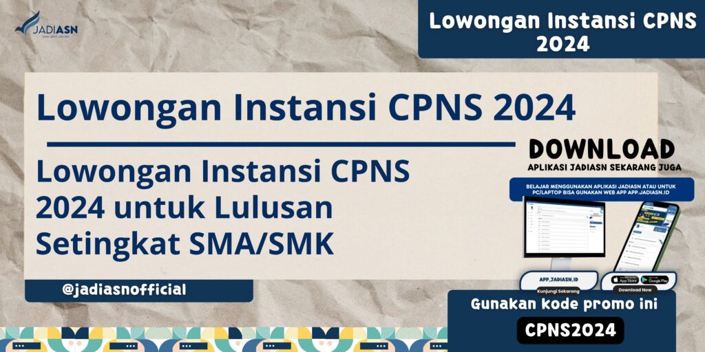 Lowongan Instansi CPNS 2024