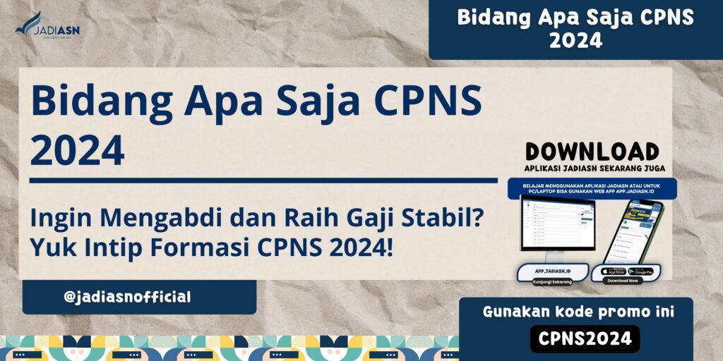 Bidang Apa Saja CPNS 2024