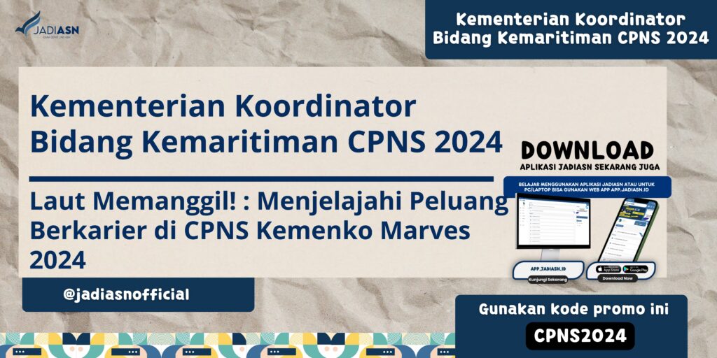 Kementerian Koordinator Bidang Kemaritiman CPNS 2024