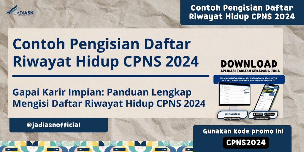 Contoh Pengisian Daftar Riwayat Hidup CPNS 2024