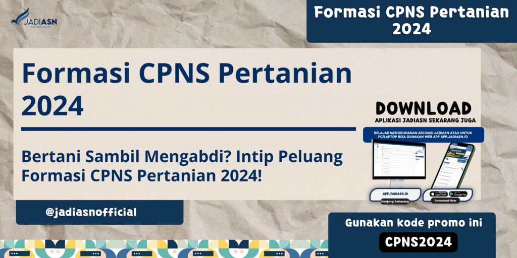 Formasi CPNS Pertanian 2024