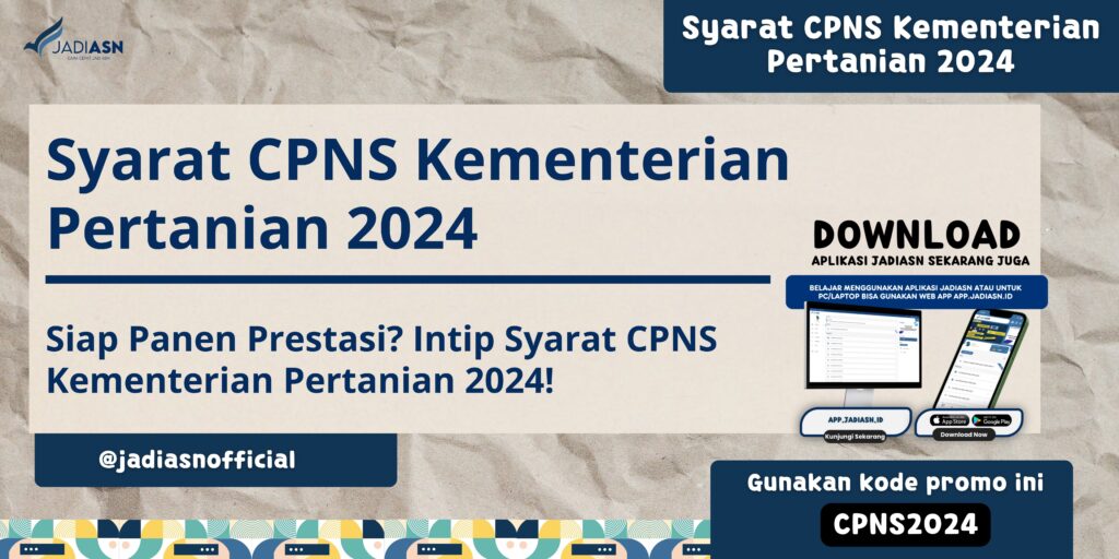 Syarat CPNS Kementerian Pertanian 2024