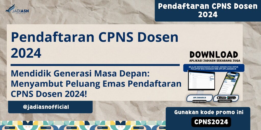 Pendaftaran CPNS Dosen 2024