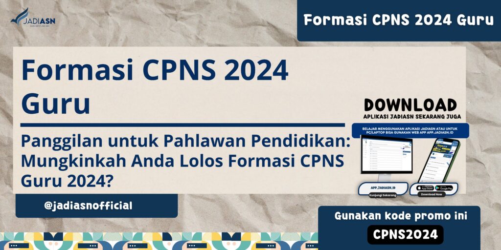 Formasi CPNS 2024 Guru